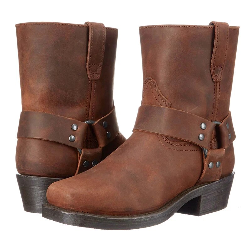 Men's Leather Western Cowboy Boots