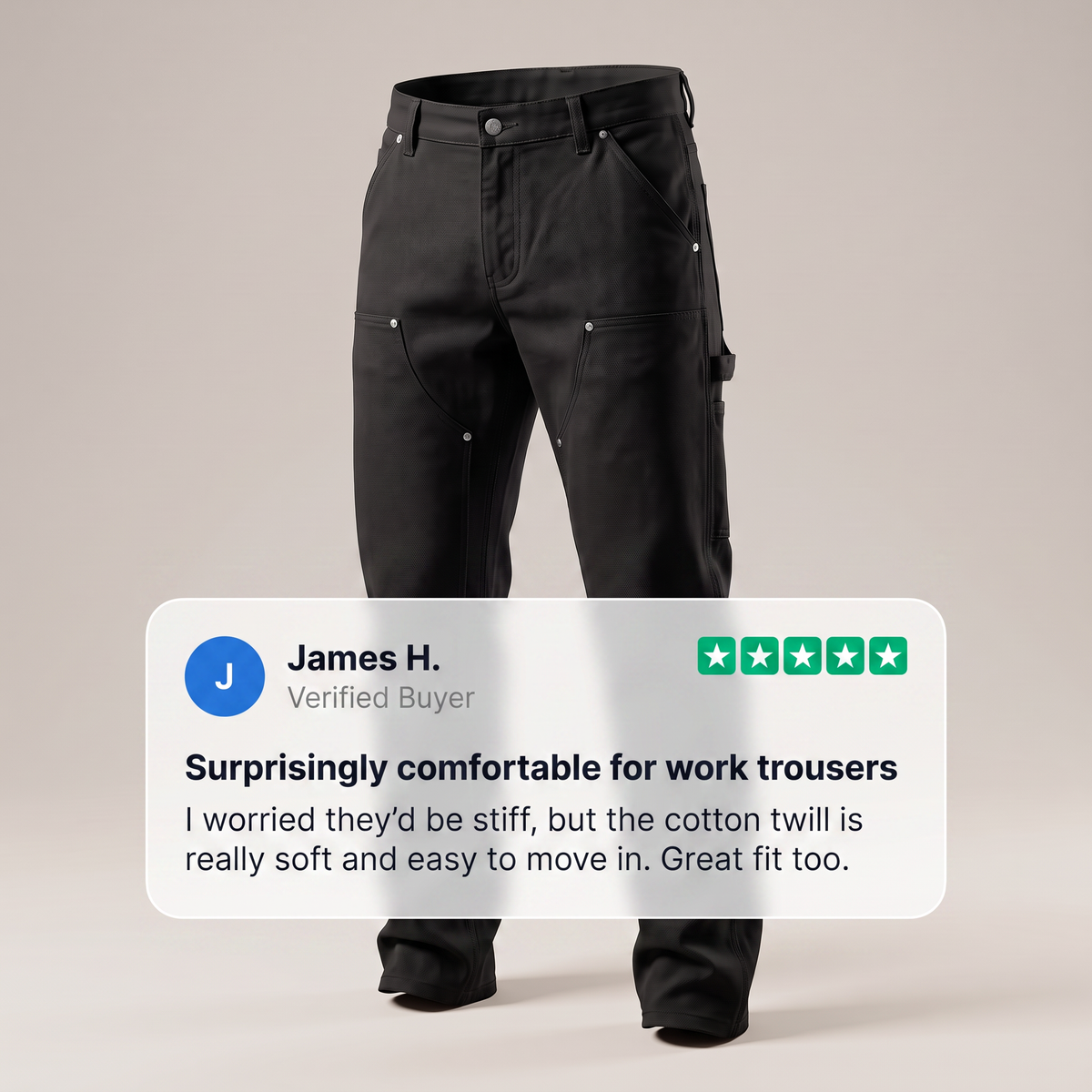 Men's Straight-Leg Utility Workwear Pants