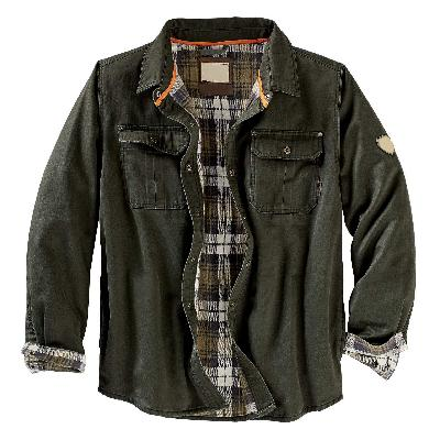 Men’s Plaid-Lined Utility Bomber Jacket