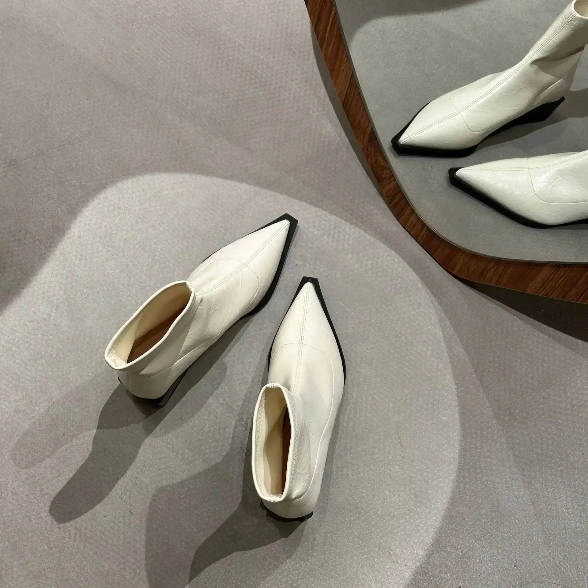 Stylish Tapered Ankle Boots with Comfortable Fit