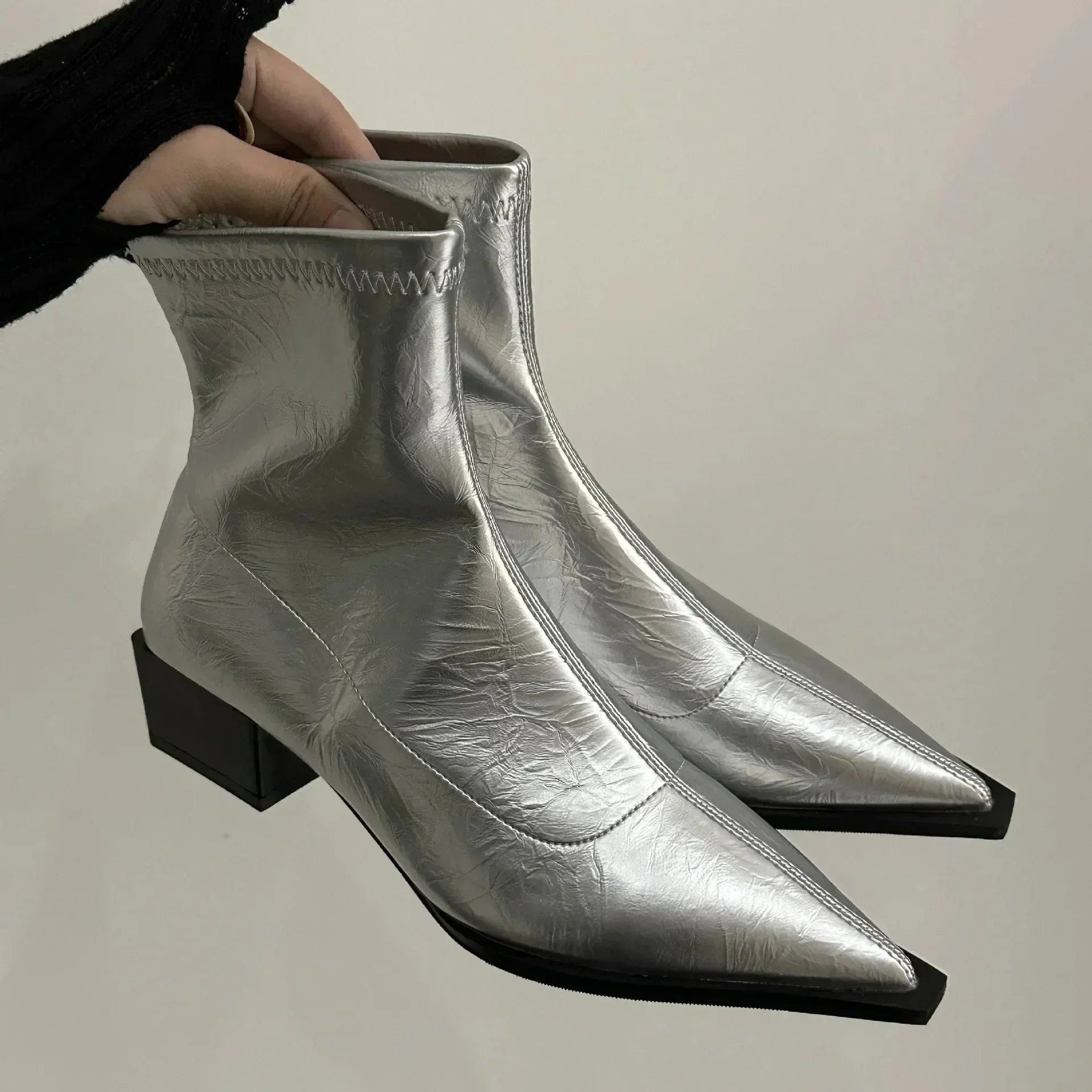 Stylish Tapered Ankle Boots with Comfortable Fit