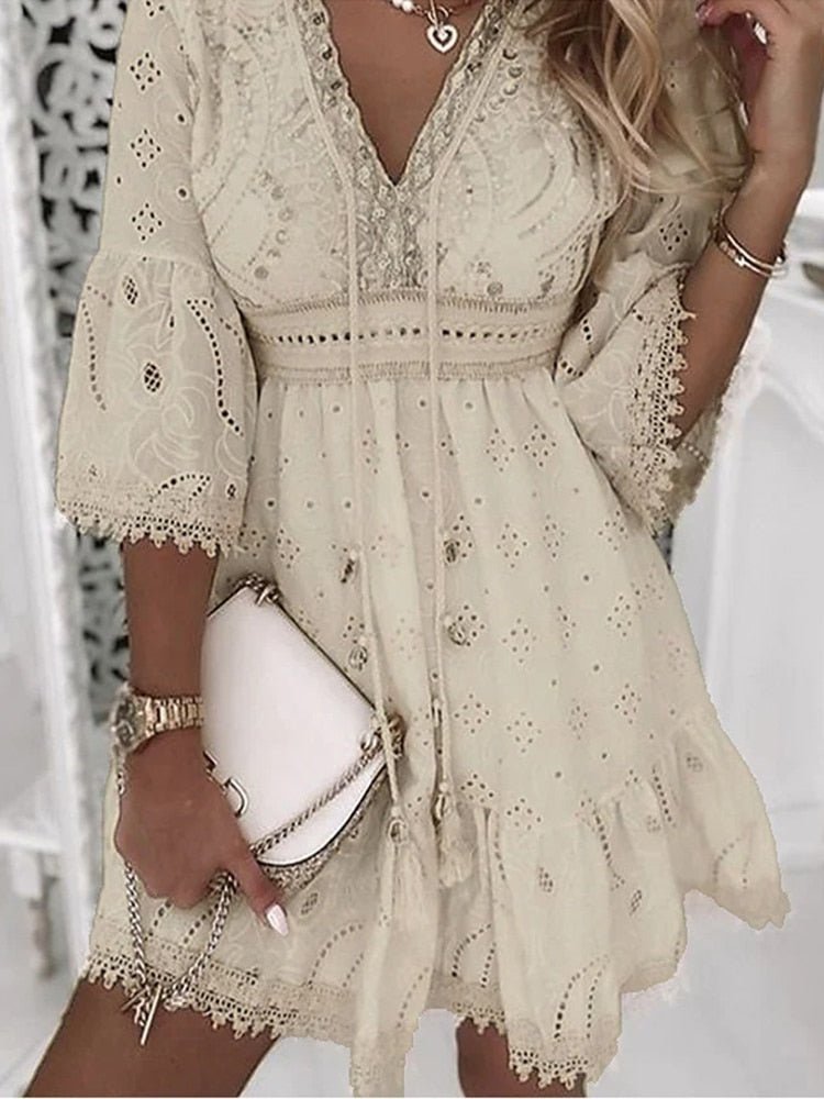 Women's Lightweight Breathable Summer Dress with Elegant Drape