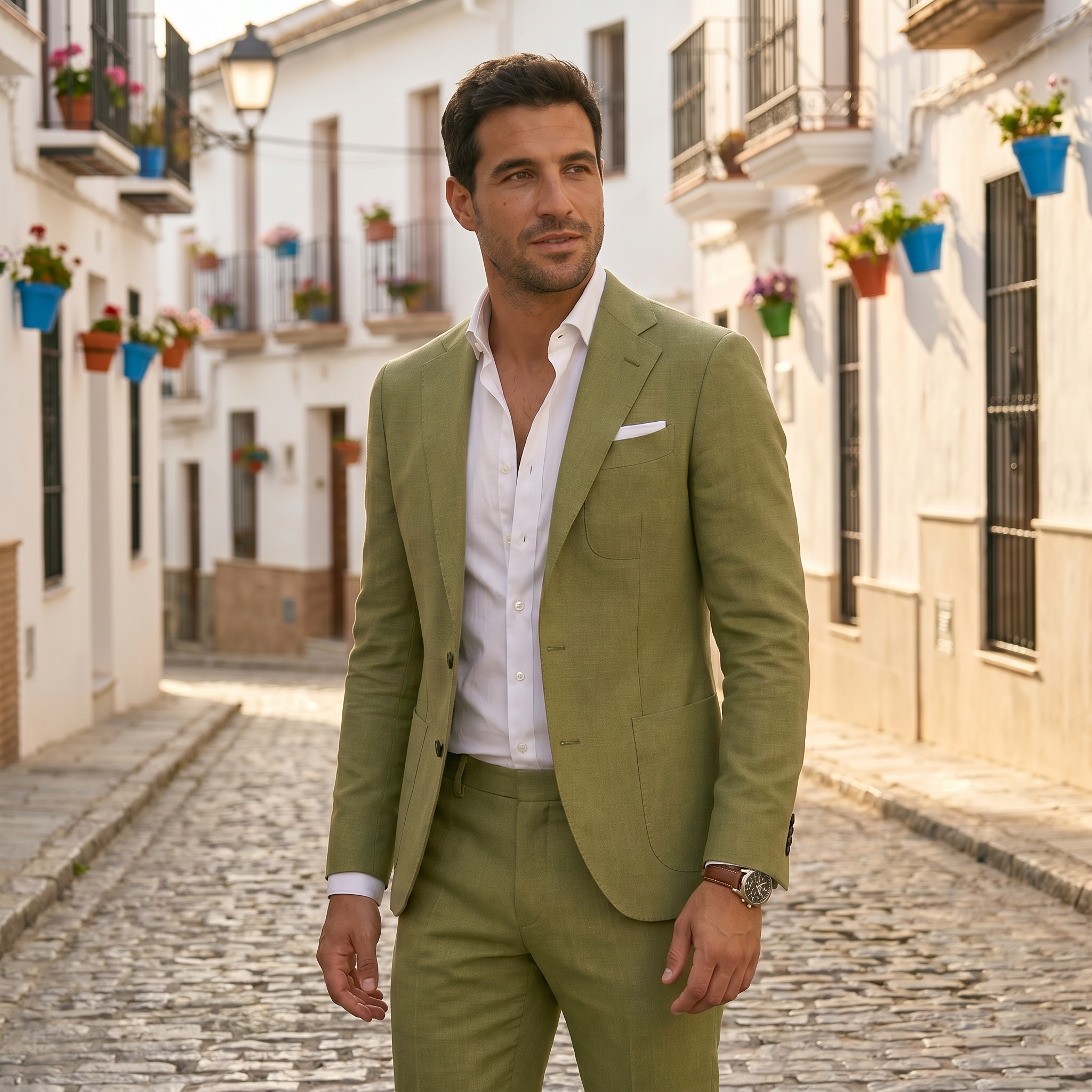 Men's Modern Tailored Suit Set