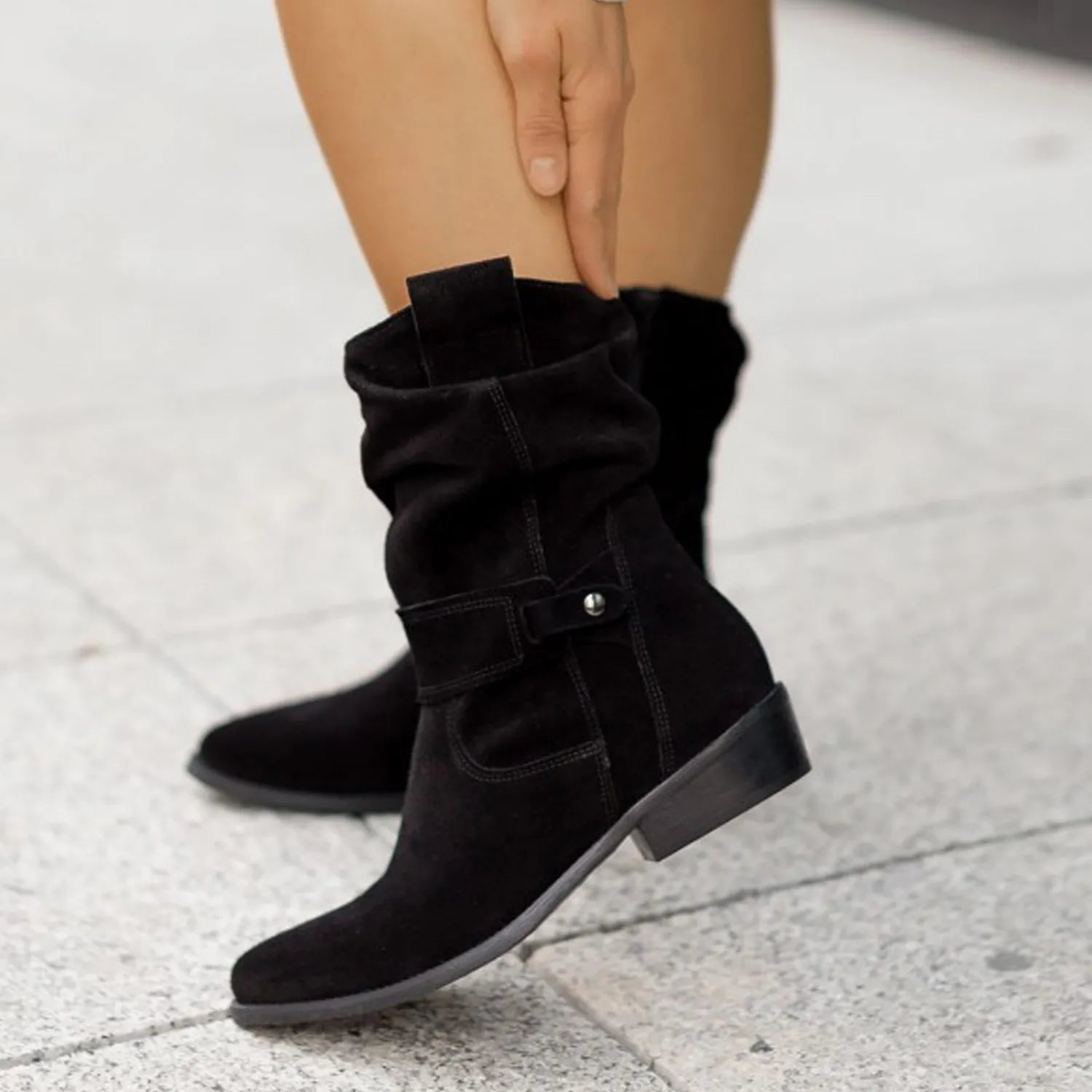Stylish Women's Ankle Boots in Suede | Comfortable & Trendy