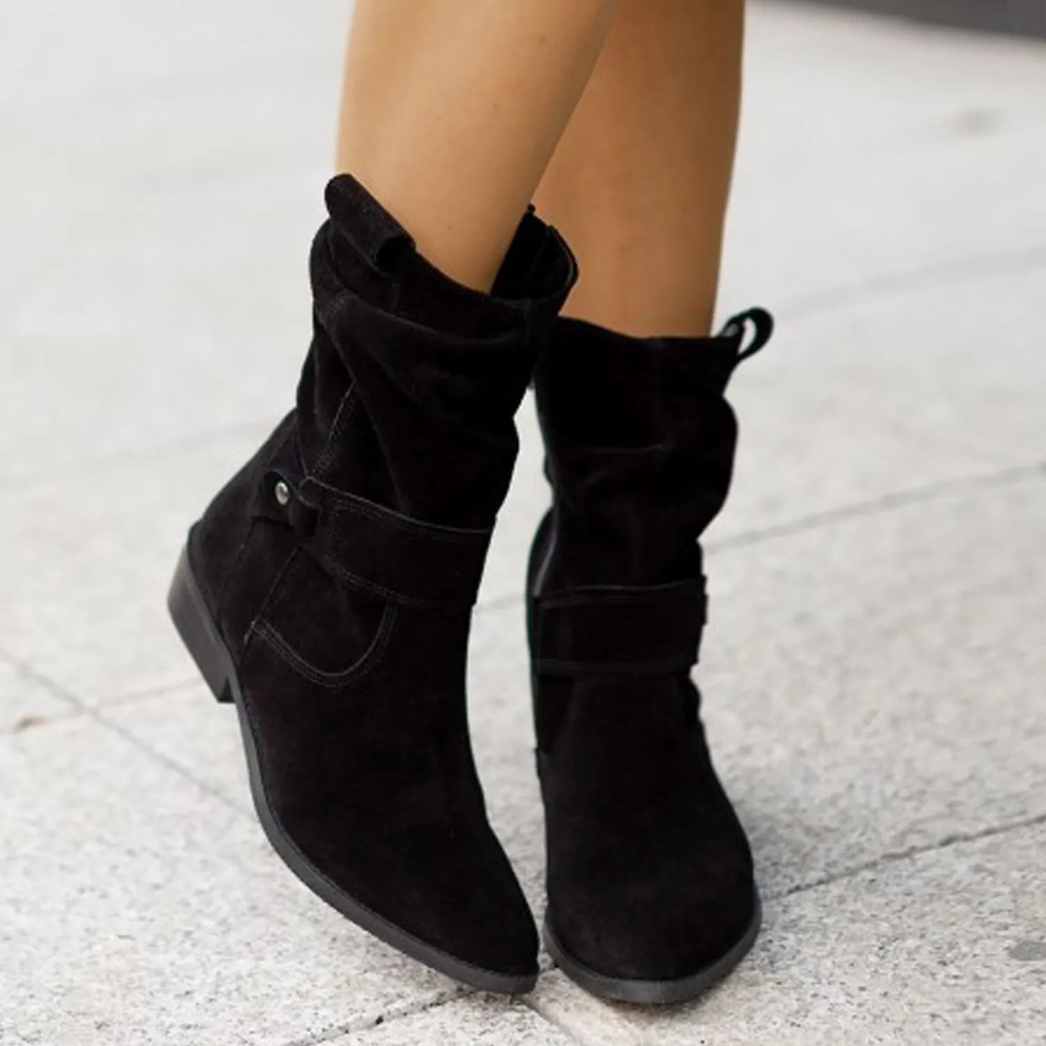 Stylish Women's Ankle Boots in Suede | Comfortable & Trendy