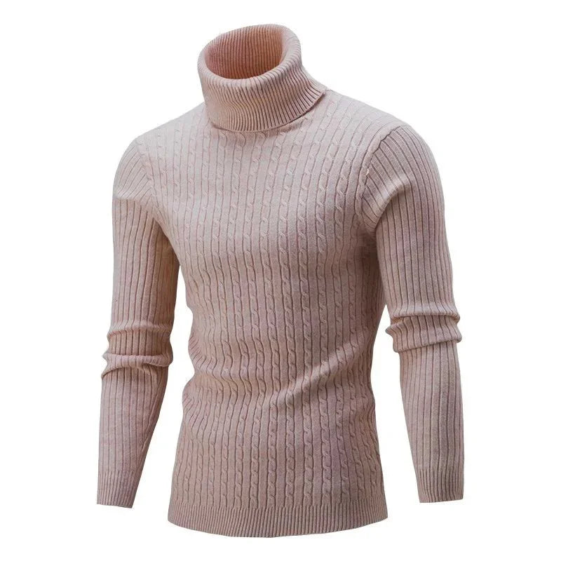 Elegant Men's Rollneck Sweater with Comfortable Fit