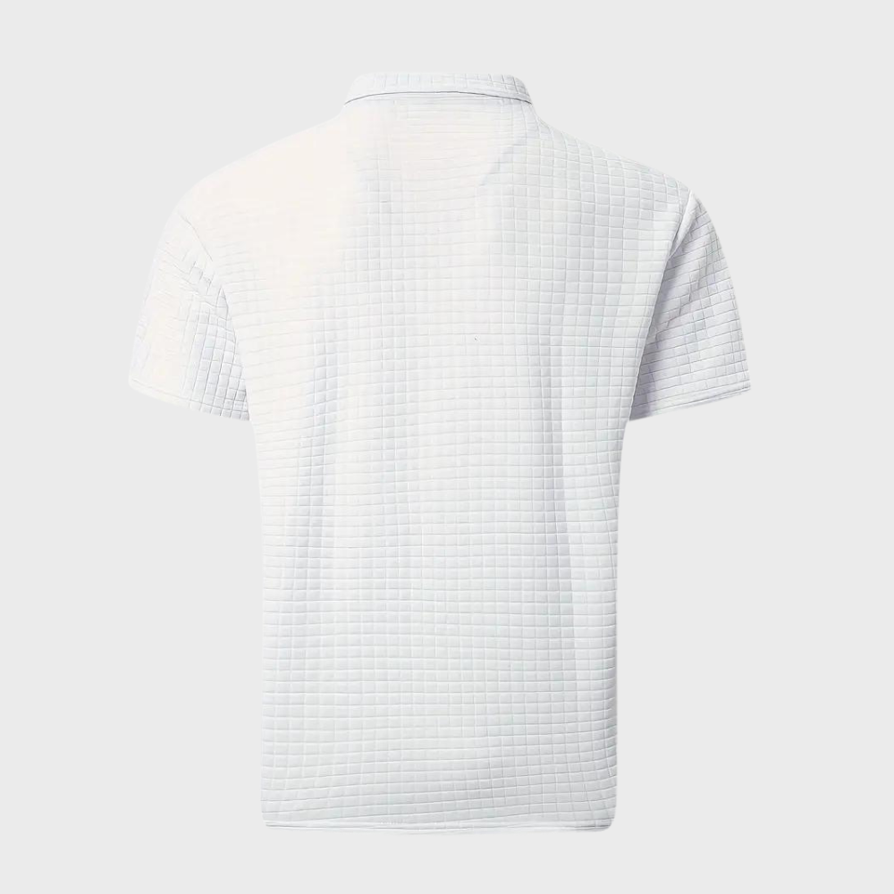 Men's Textured Performance Polo Shirt