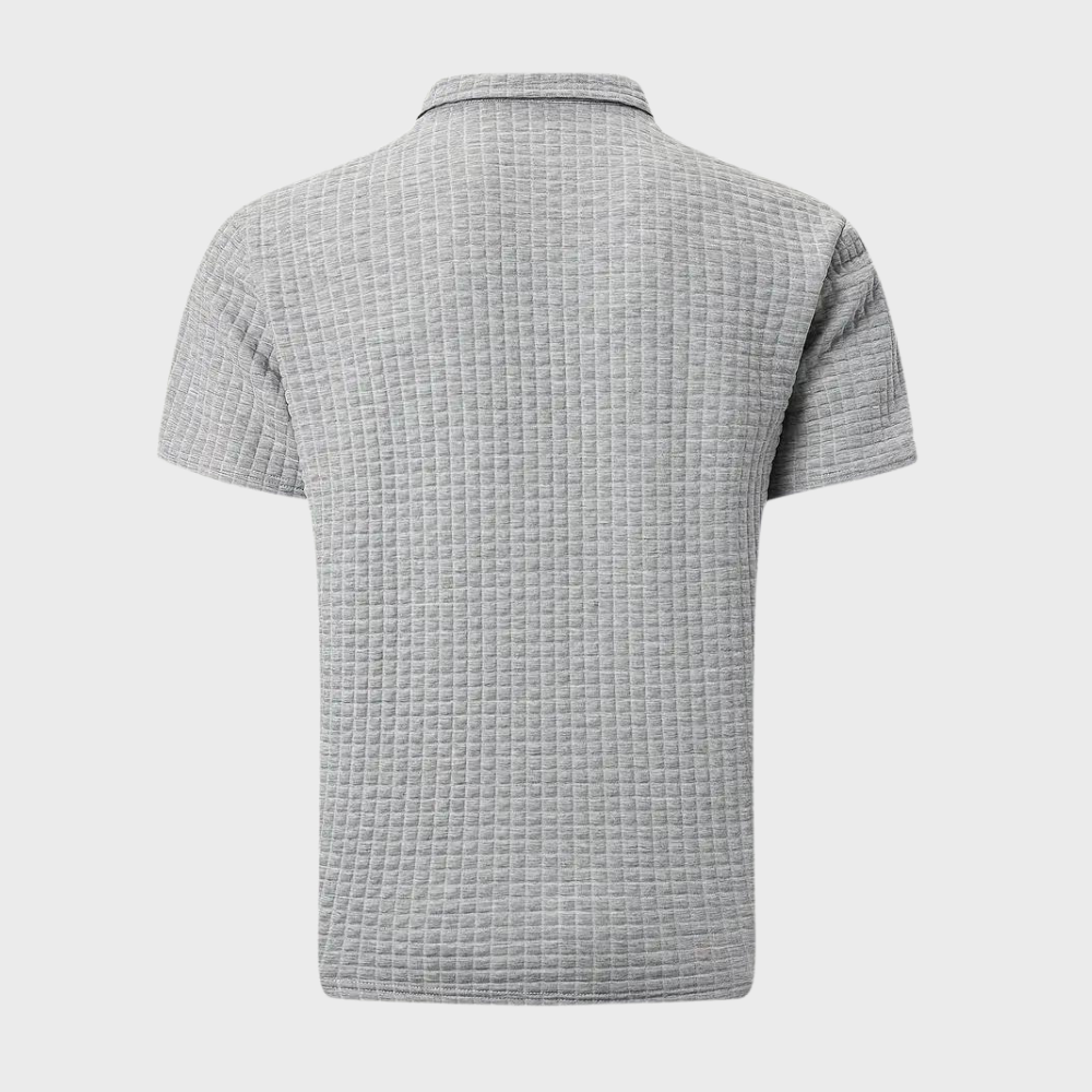 Men's Textured Performance Polo Shirt