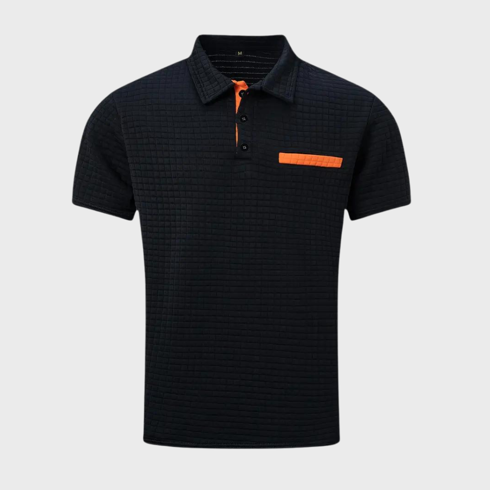 Men's Textured Performance Polo Shirt