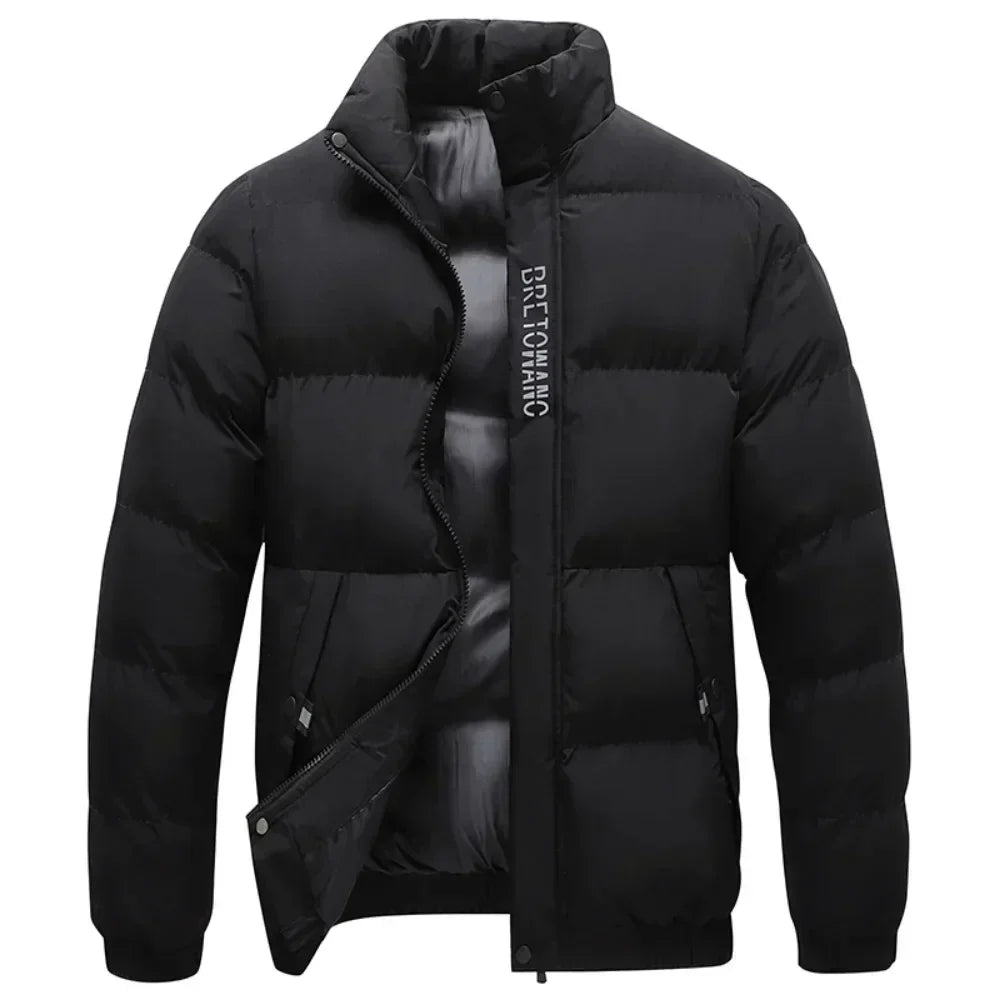 Stylish Winter Coat with Collar for Men