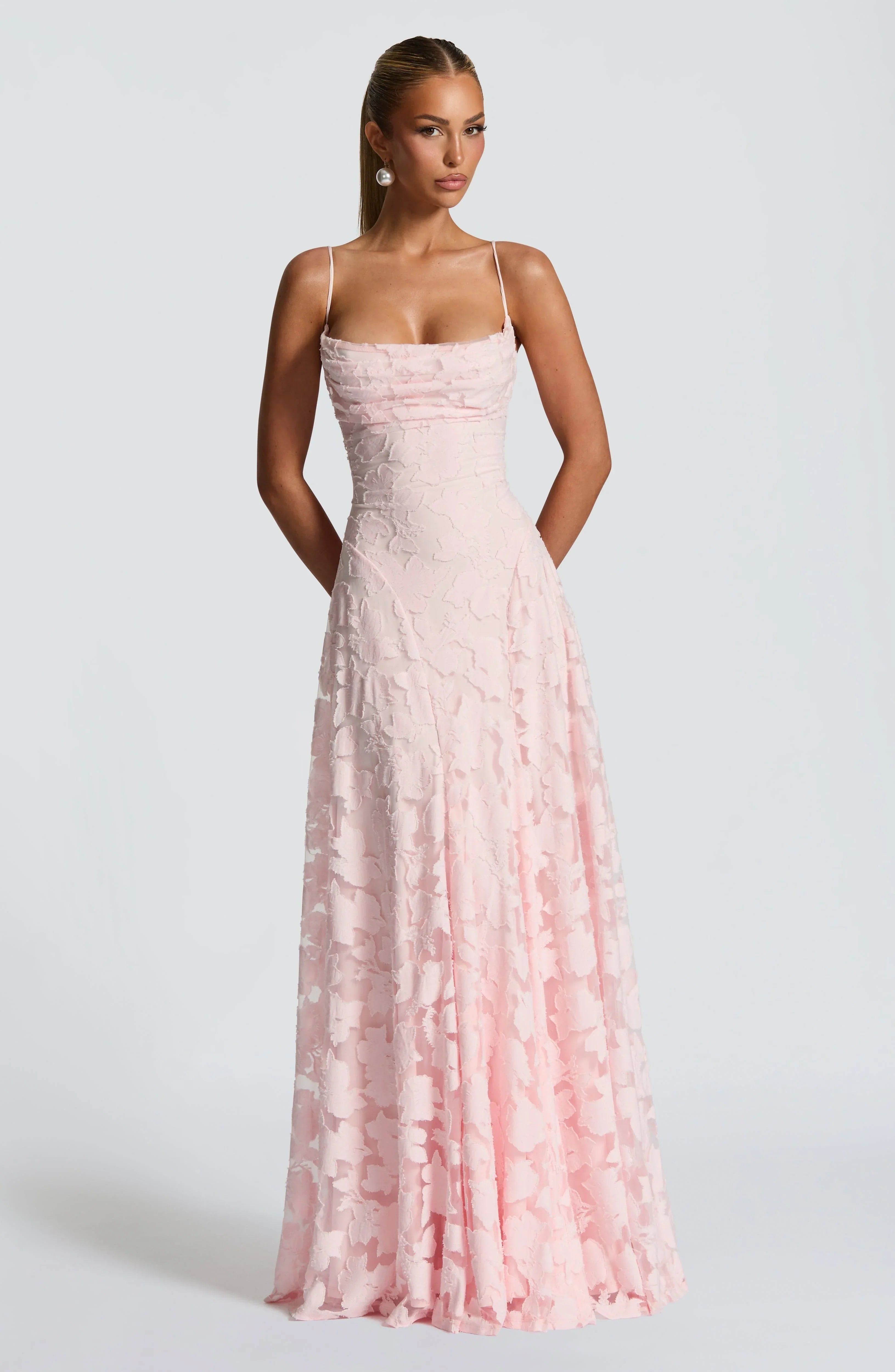 Women’s Lace Corset Formal Evening Maxi Dress