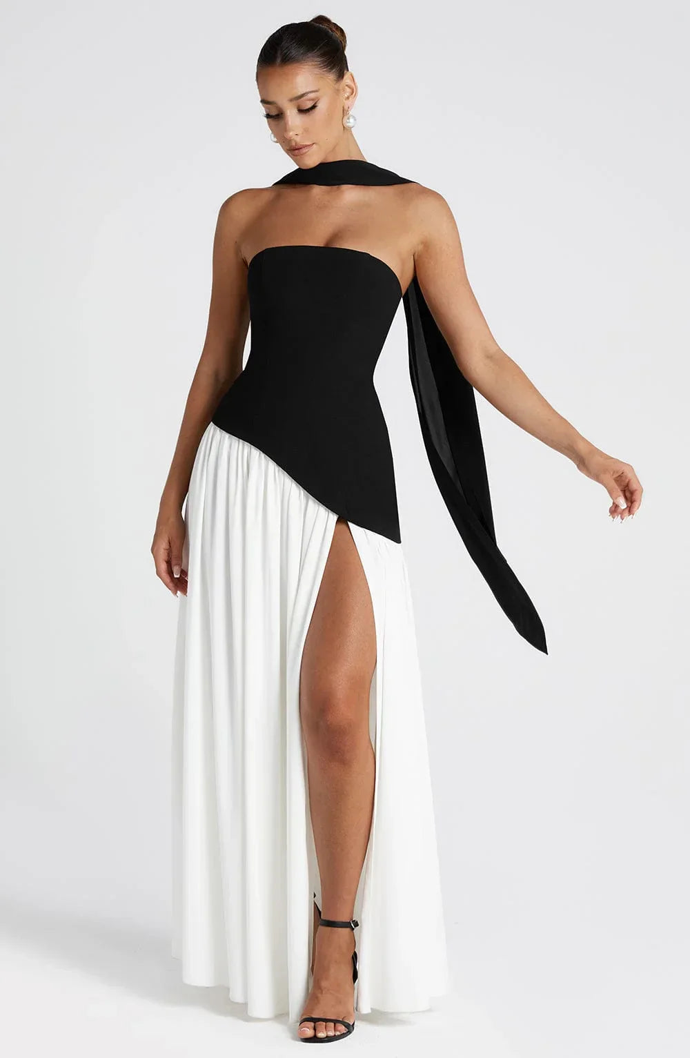 Women’s Strapless Split Maxi Dress