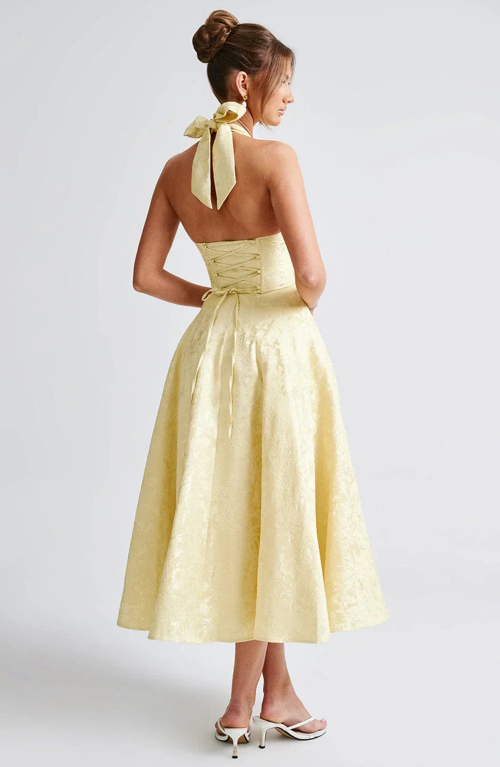 Women’s Elegant Halter Neck Midi Dress
