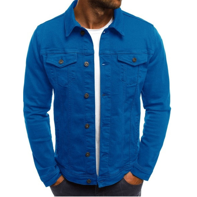 Stylish Casual Men's Denim Jacket with Comfortable Fit