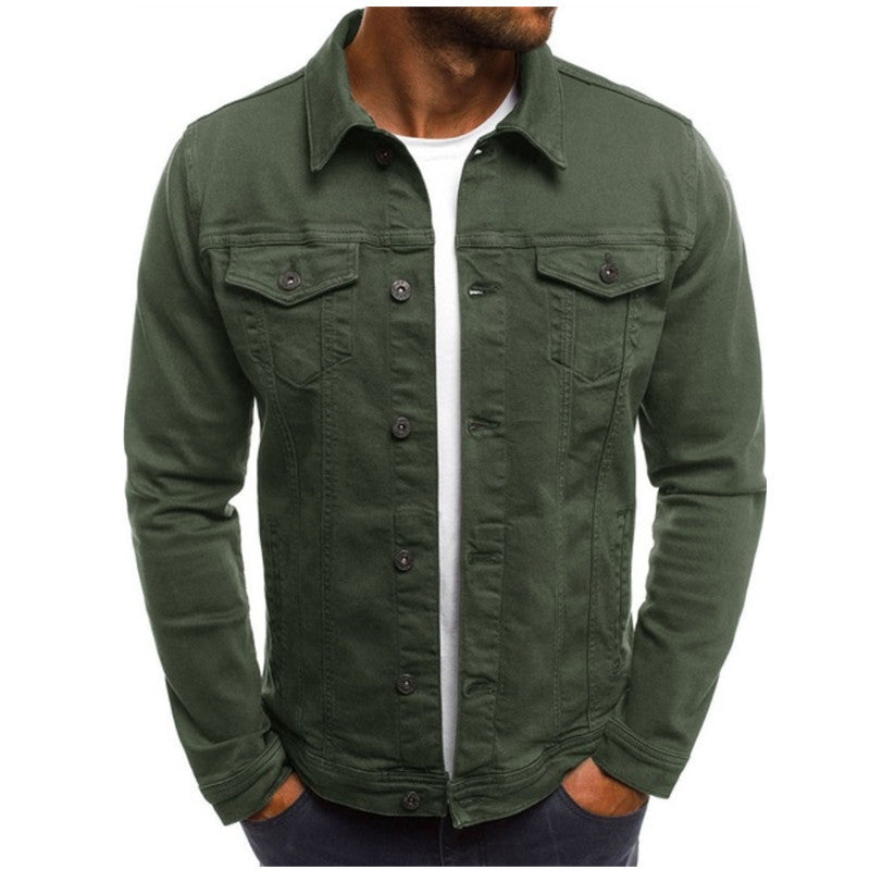 Men's Classic Button-Up Trucker Jacket