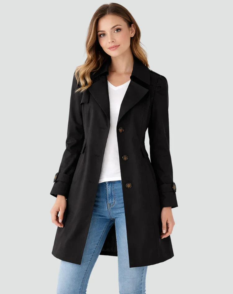 Women’s Smart Double-Breasted Trench Coat