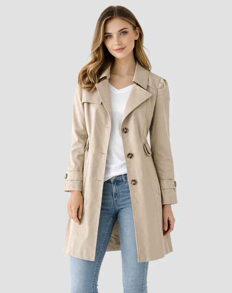 Women’s Smart Double-Breasted Trench Coat