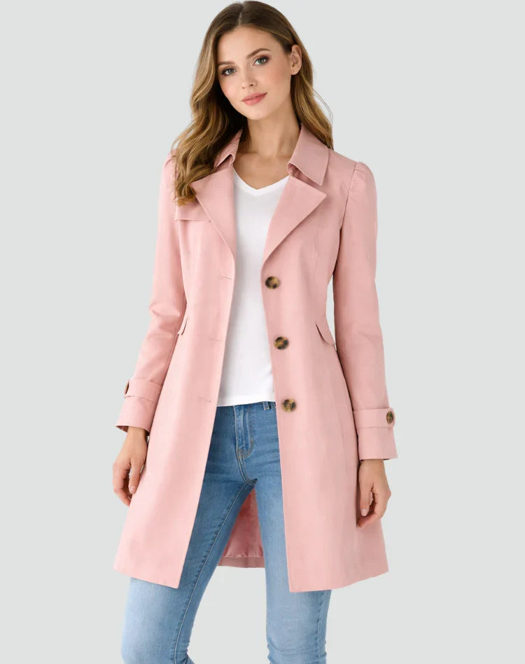 Women’s Smart Double-Breasted Trench Coat