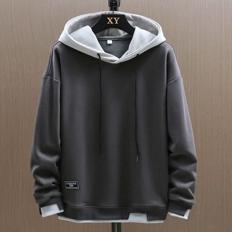 Men's Casual Hooded Sweatshirt with Drawstring
