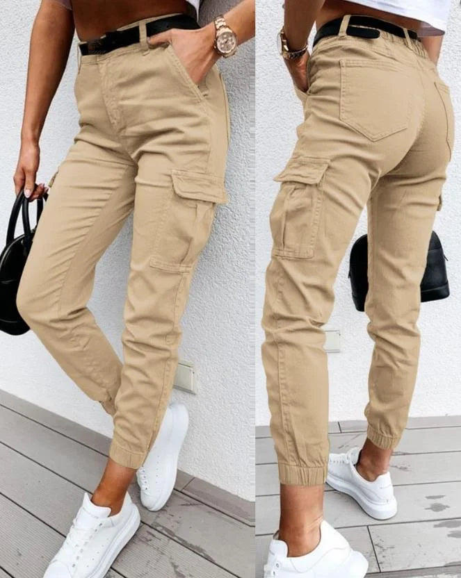 Stylish High Waist Cargo Pants
