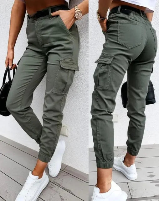 Stylish High Waist Cargo Pants