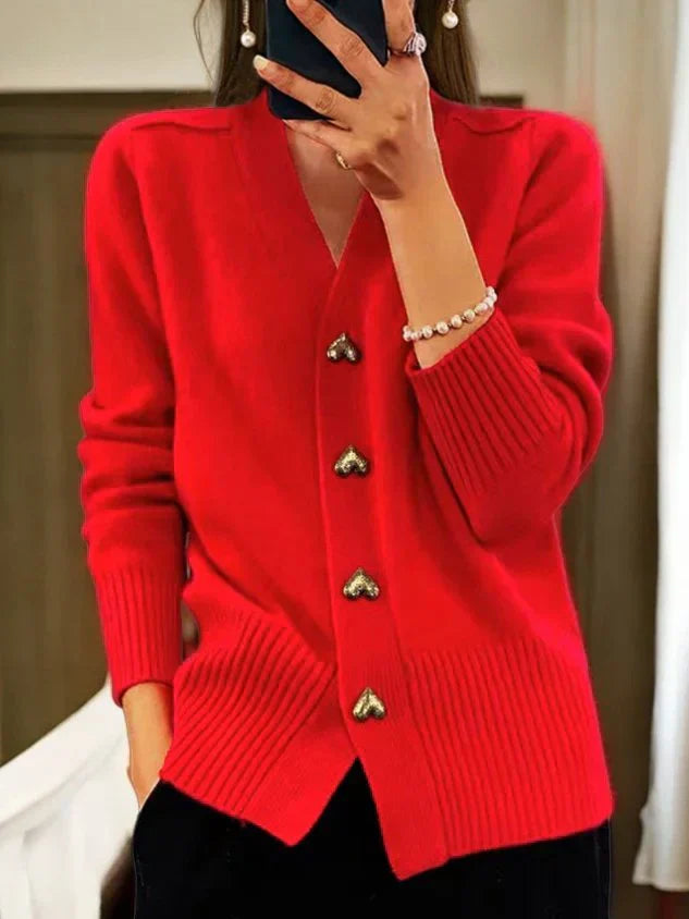 Stylish Knitted Cardigan - Comfortable and Warm