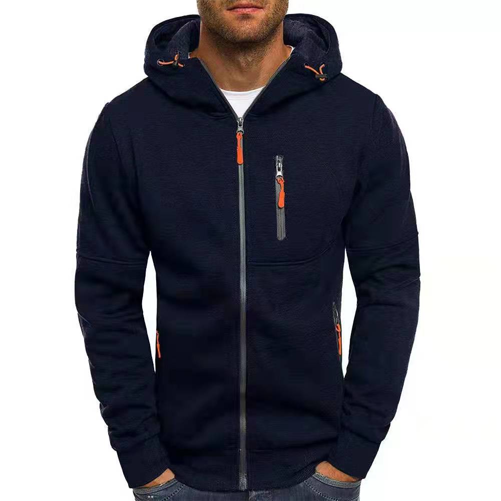 Men's Full Zip Hooded Sweatshirt Jacket