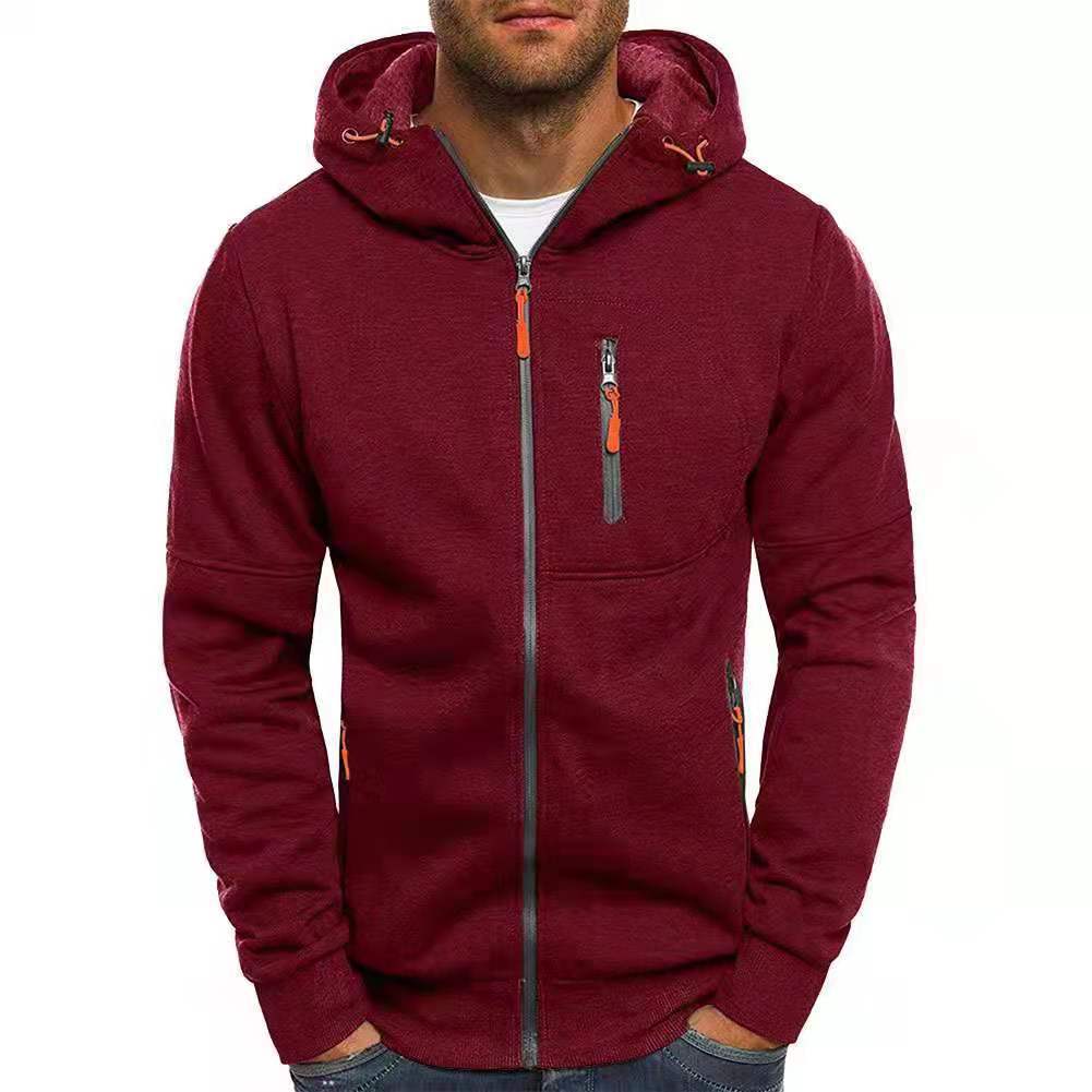 Men's Full Zip Hooded Sweatshirt Jacket