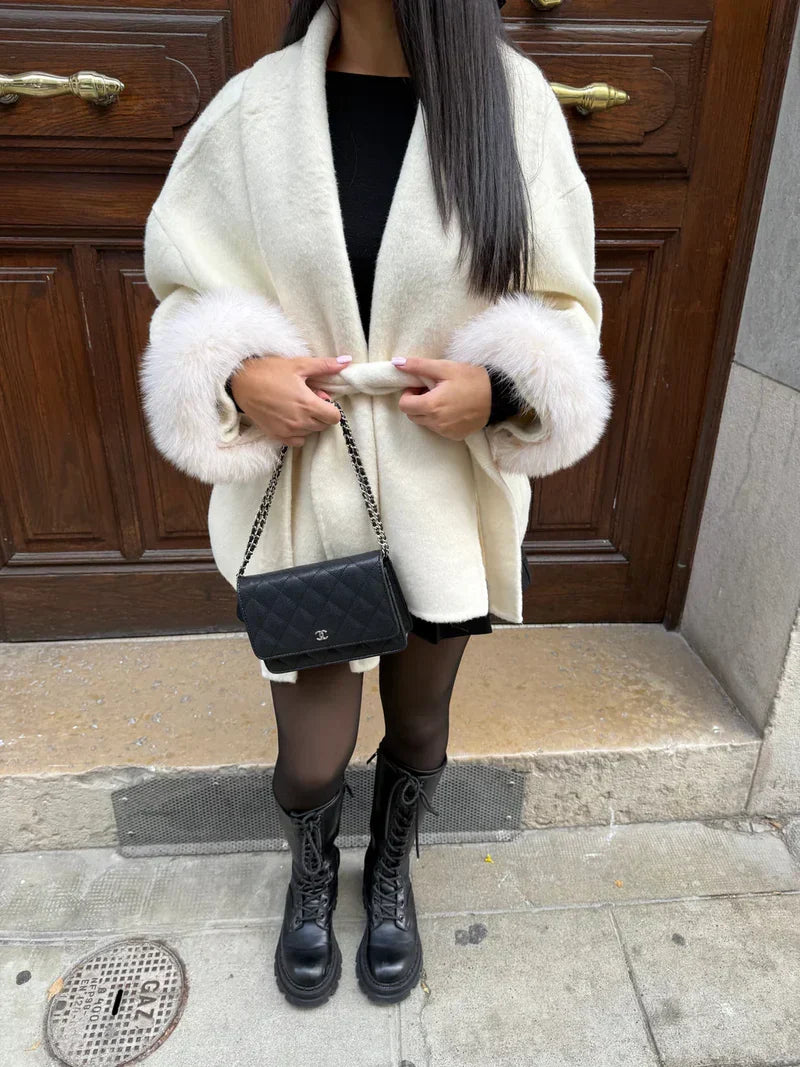 Women's Winter Jacket with Faux Fur Collar