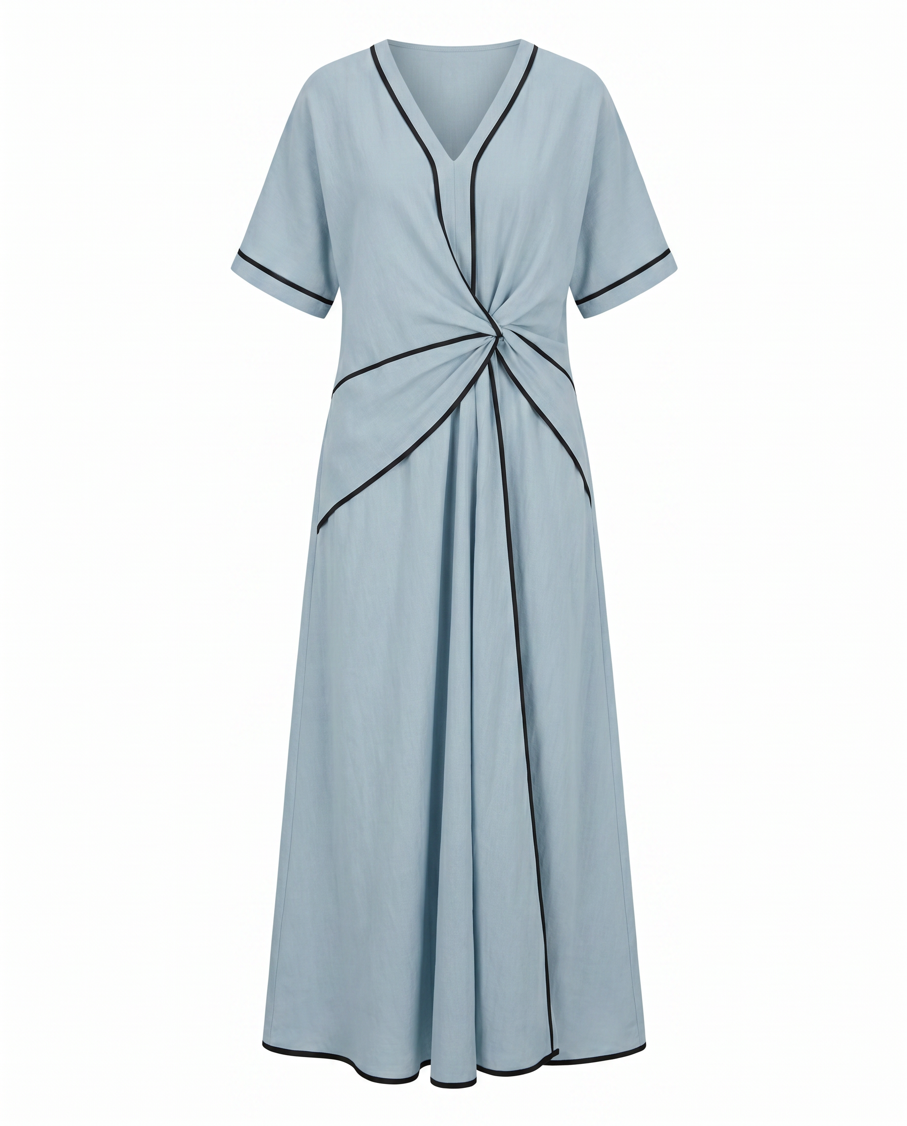 Women's Twist Front Maxi V-Neck Dress