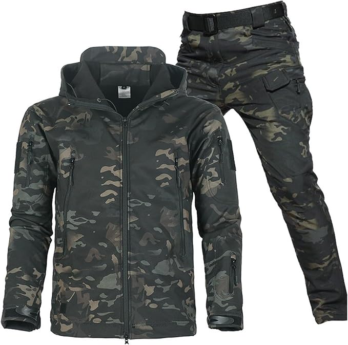 Men's Waterproof Jacket & Cargo Pants Set
