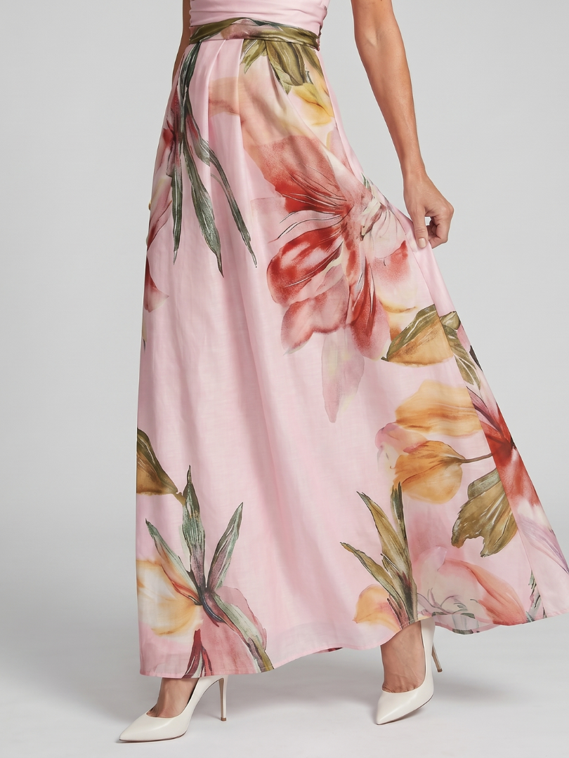 Women's Halter Maxi Dress Flowing Skirt