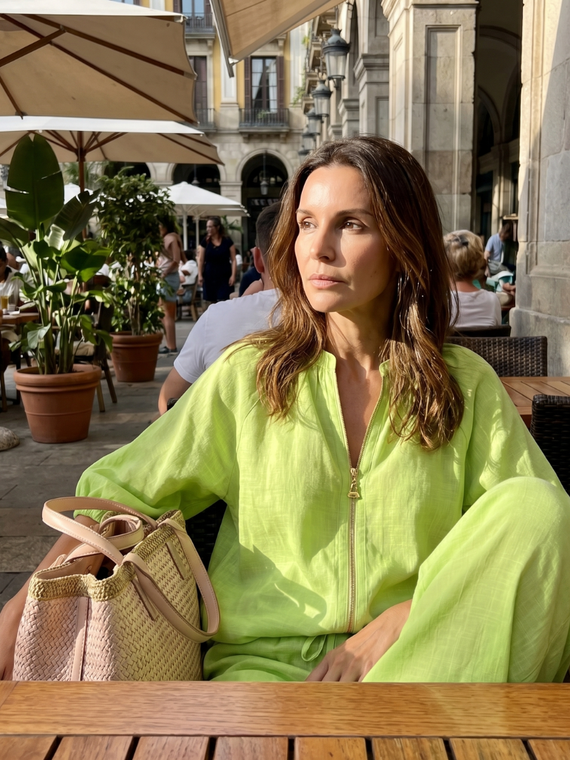 Women's Relaxed Zip-Up Two-Piece Set