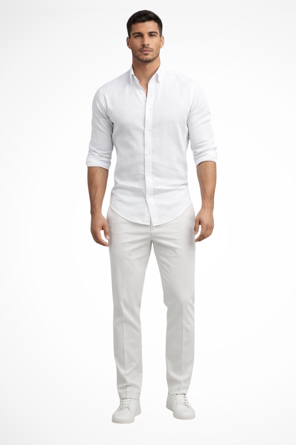 Men's Loose Fit Long Sleeve Casual Shirt