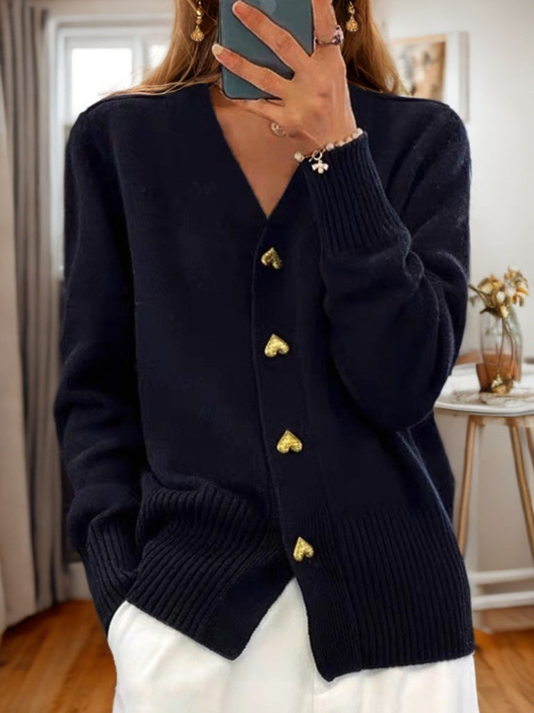 Stylish Knitted Cardigan - Comfortable and Warm