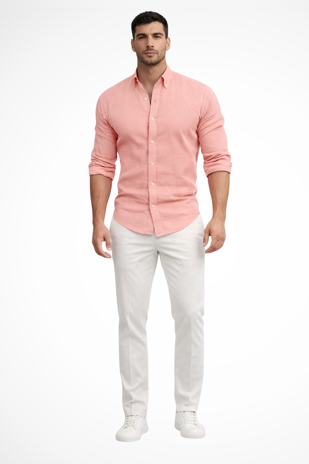 Men's Loose Fit Long Sleeve Casual Shirt