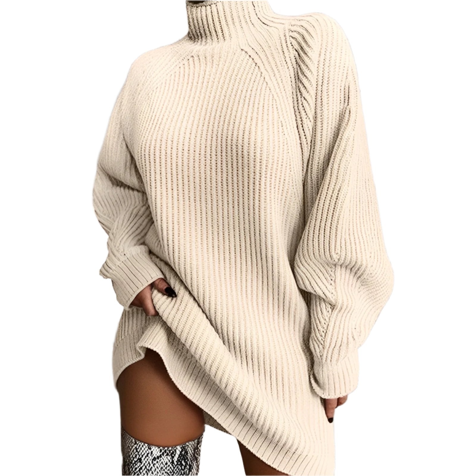 Stylish Oversized Women's Rollneck Sweater