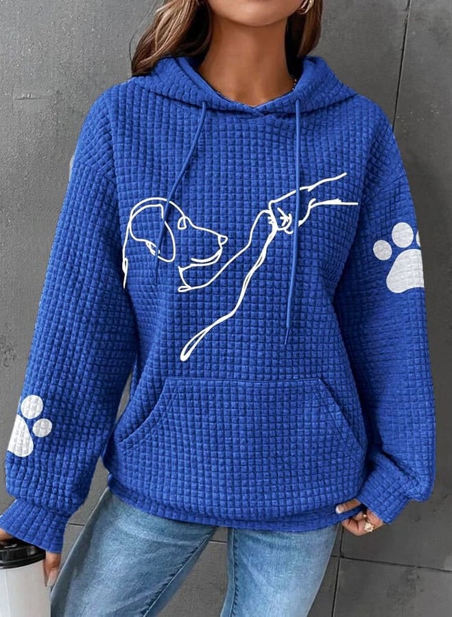 Comfortable Women's Hoodie | With Cute Dog Prints
