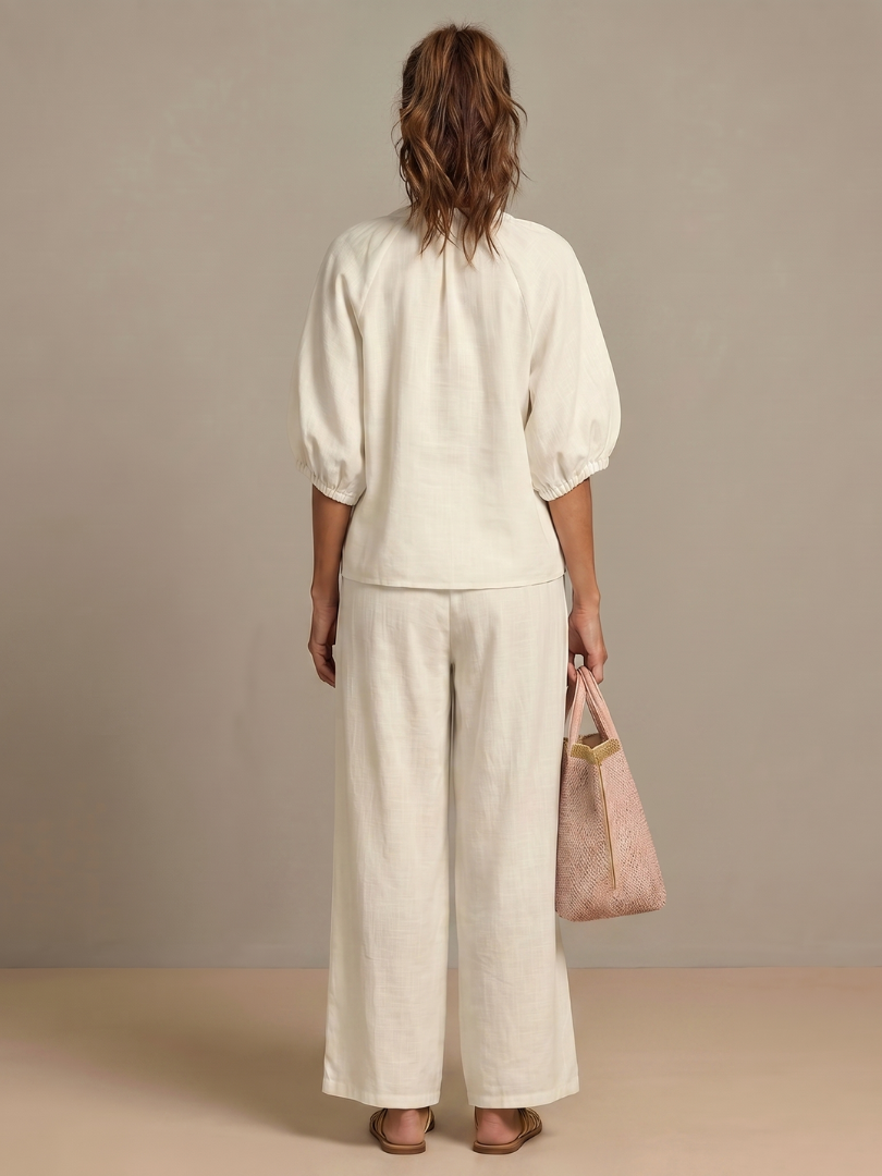 Women's Relaxed Zip-Up Two-Piece Set