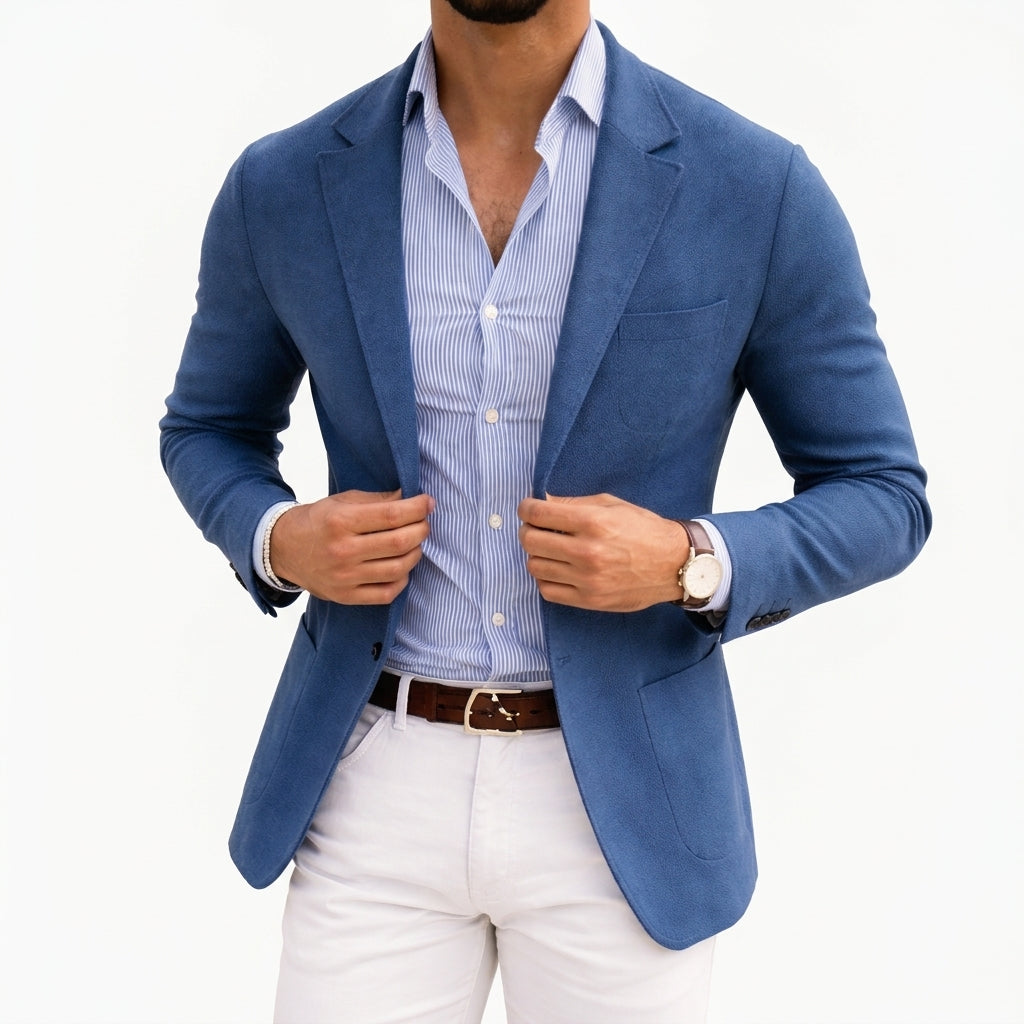 Men’s Slim-Fit Tailored Single-Breasted Blazer