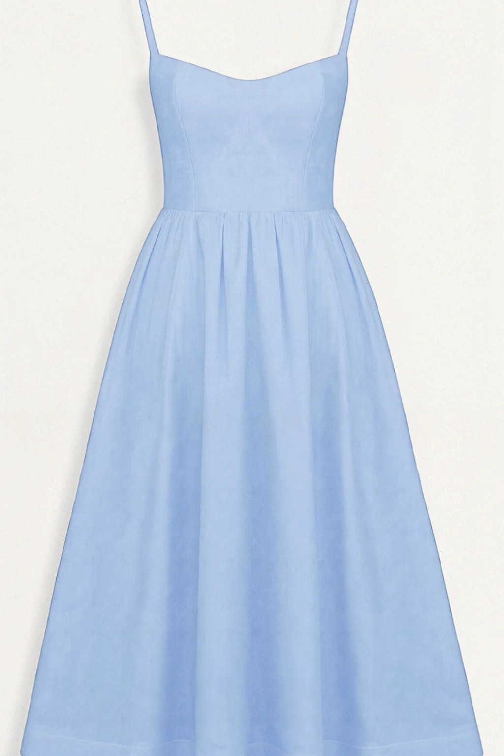 Sleeveless Midi Dress for Women with Flowy Feminine Silhouette