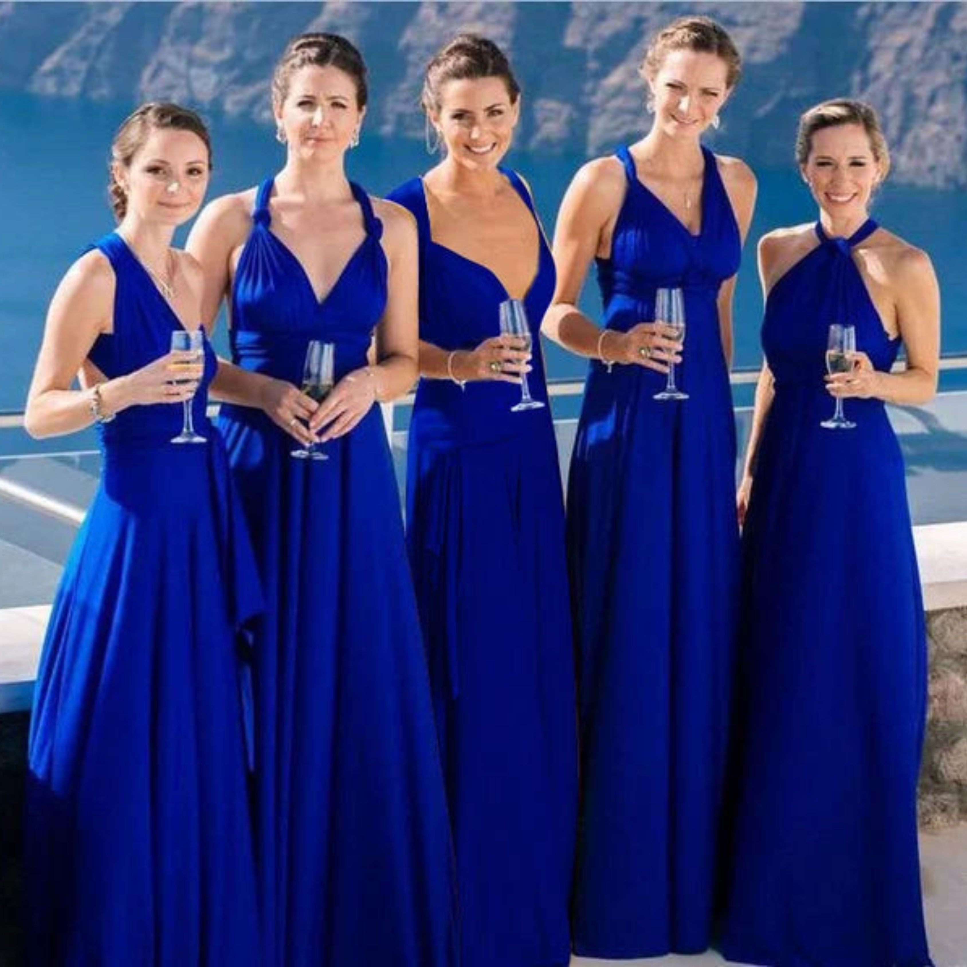Women's Maxi Dress Open Back Convertible