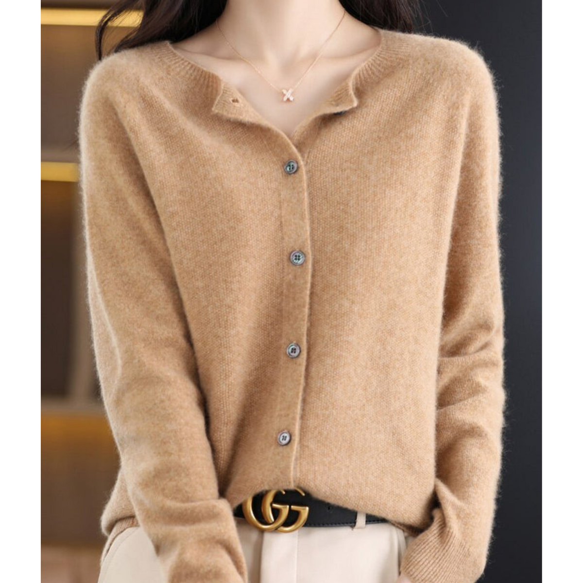 Women’s Classic V-Neck Soft Knit Cardigan