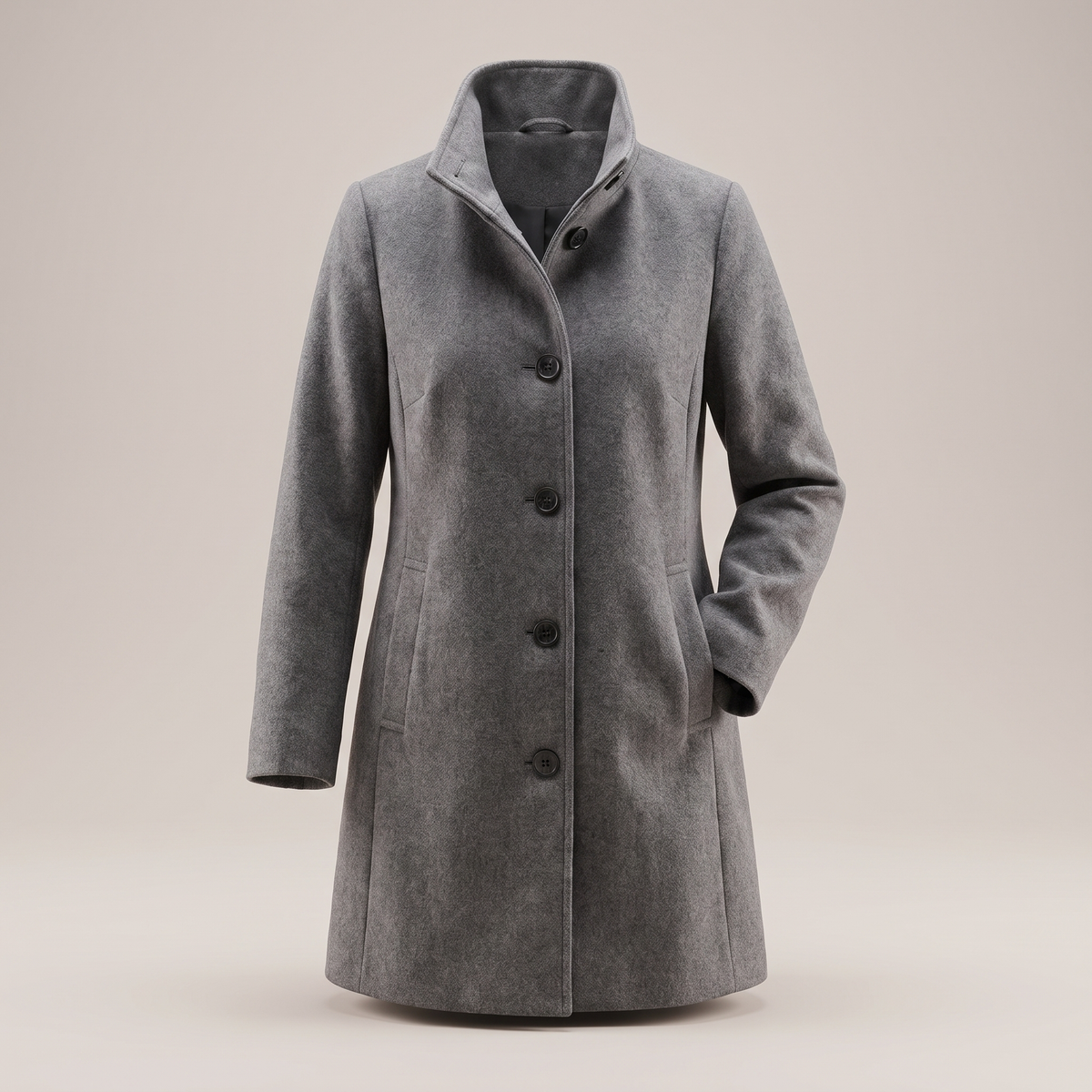 Women's Classic Wool-Blend Longline Winter Coat