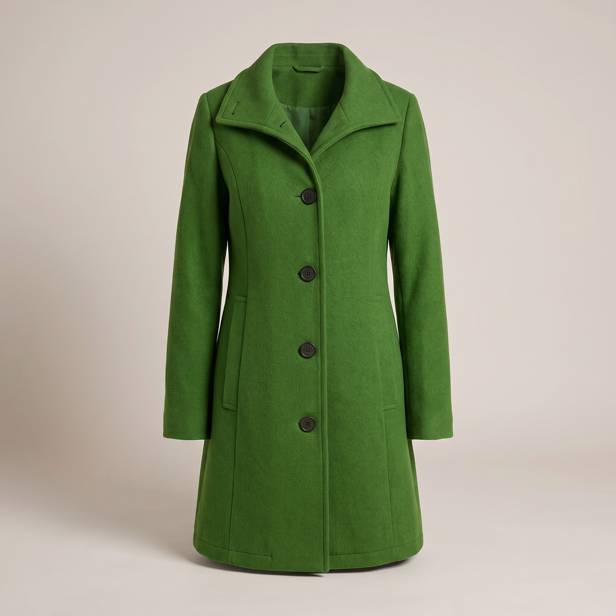 Women's Classic Wool-Blend Longline Winter Coat