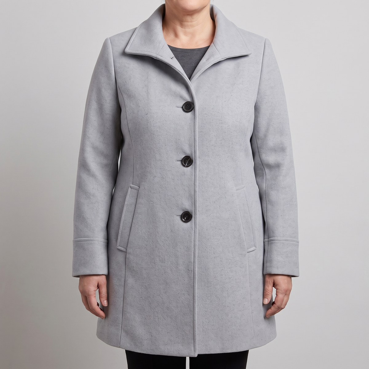 Women's Classic Wool-Blend Longline Winter Coat