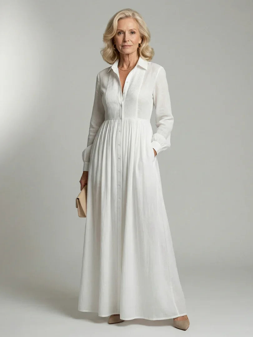 Women's Soft Flow Maxi Dress Long Sleeve
