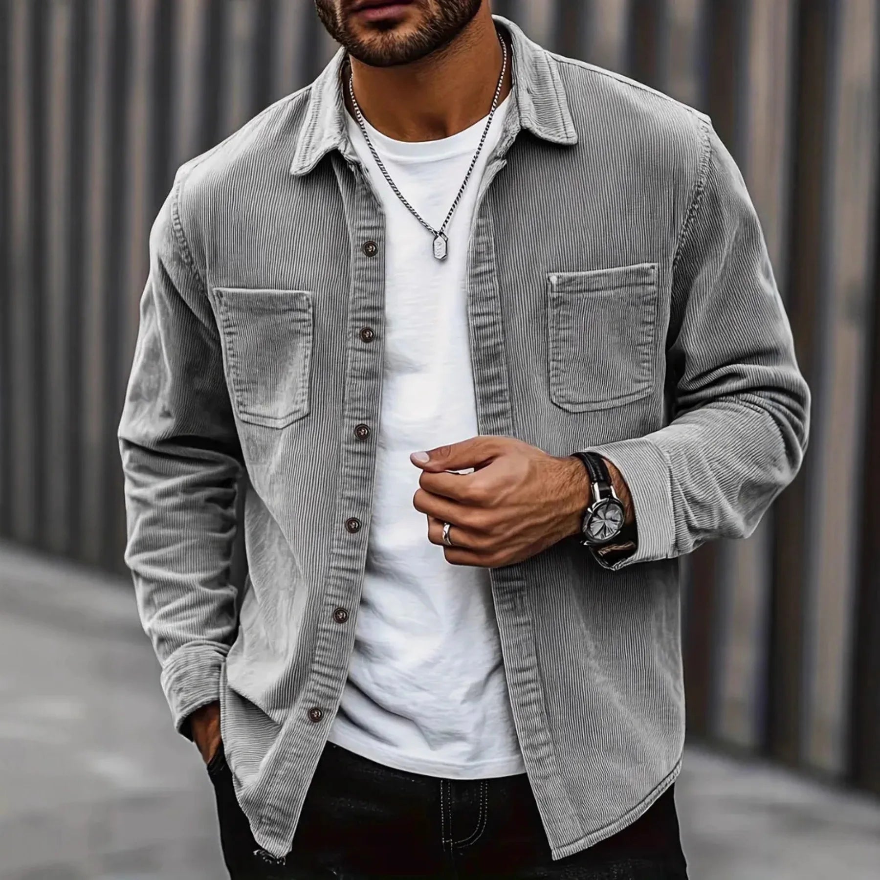 Stylish Corduroy Shirt with Comfortable Fit