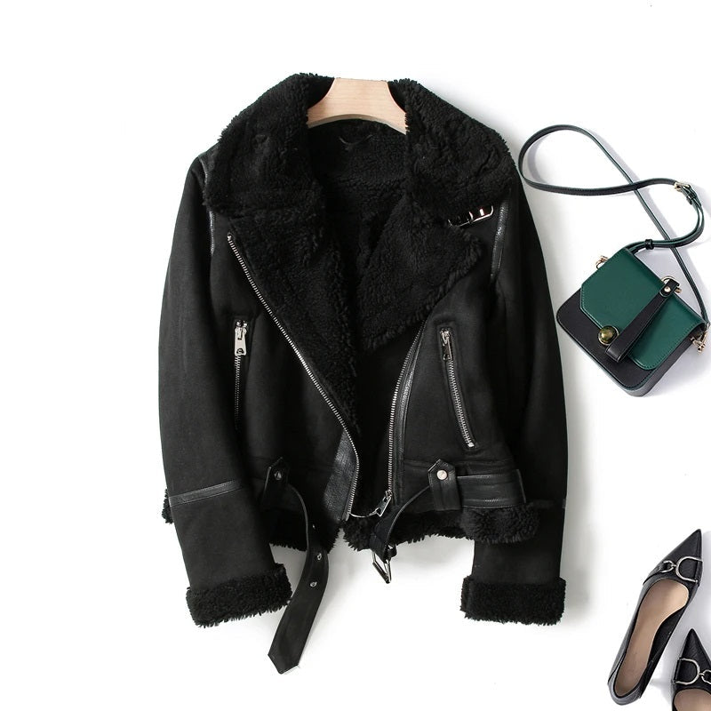 Women's Vintage Aviator Bomber Jacket
