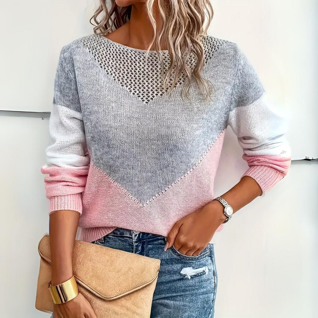 Stylish Pink Cashmere Sweater for Women | Unique Winter Fashion